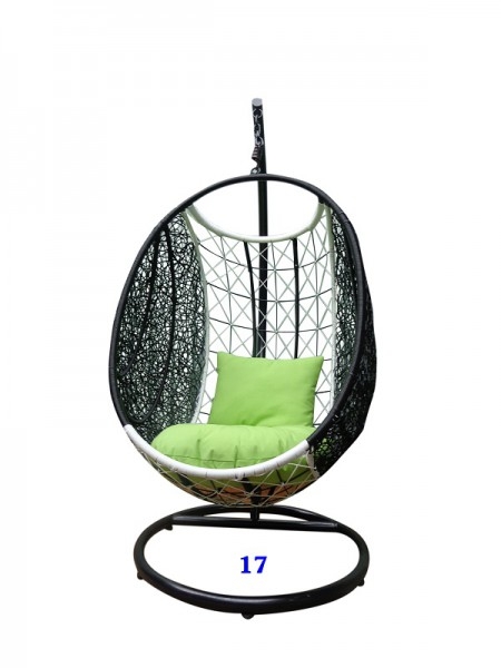 Ghế xích đu caro rối lưới trắng đen KH17