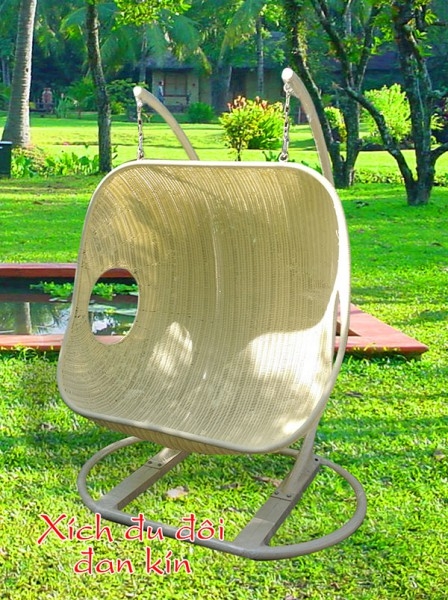 Ghế xích đu đôi đan kín KH27