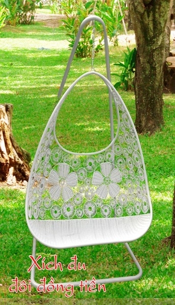 Ghế xích đu đôi đồng tiền KH07