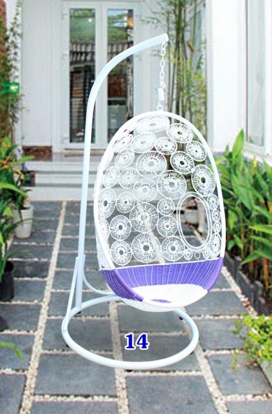 Ghế xích đu đồng tiền hai lớp KH14