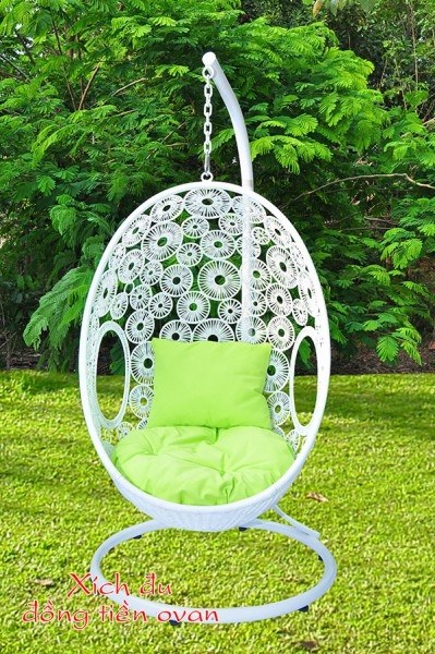 Ghế xích đu đồng tiền Oval KH09