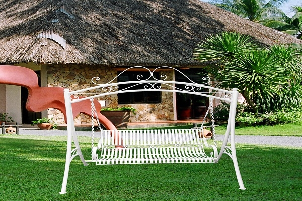Ghế xích đu sắt mỹ thuật KH34
